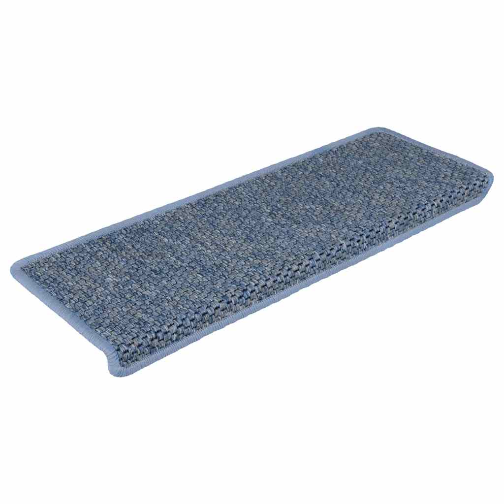 Treppenmatten Selbstklebend Sisal-Look 15 Stk. 65x21x4 Platina