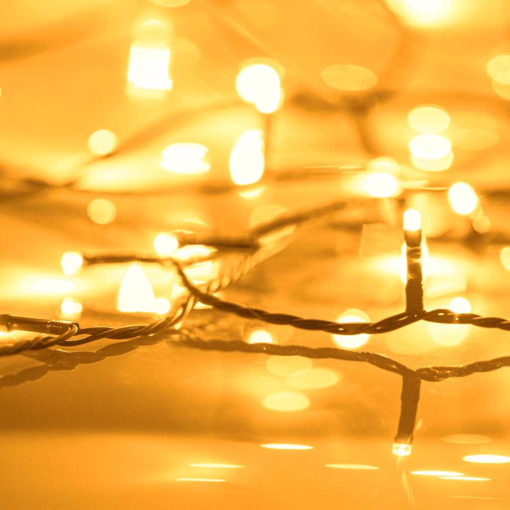 Lichterkette mit 400 LEDs Blau 40 m 8 Lichteffekte