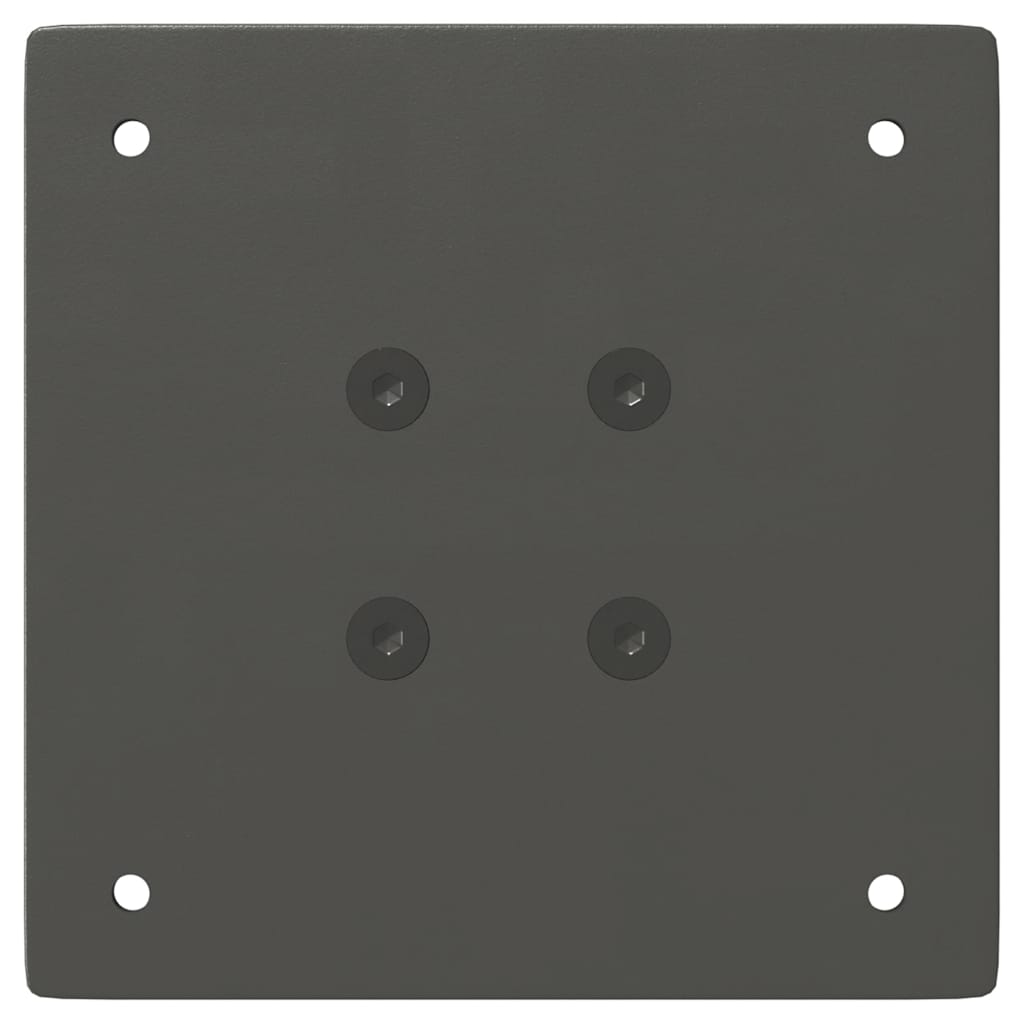 Bartischbeine 4 Stk. Schwarz 100-102 cm Stahl