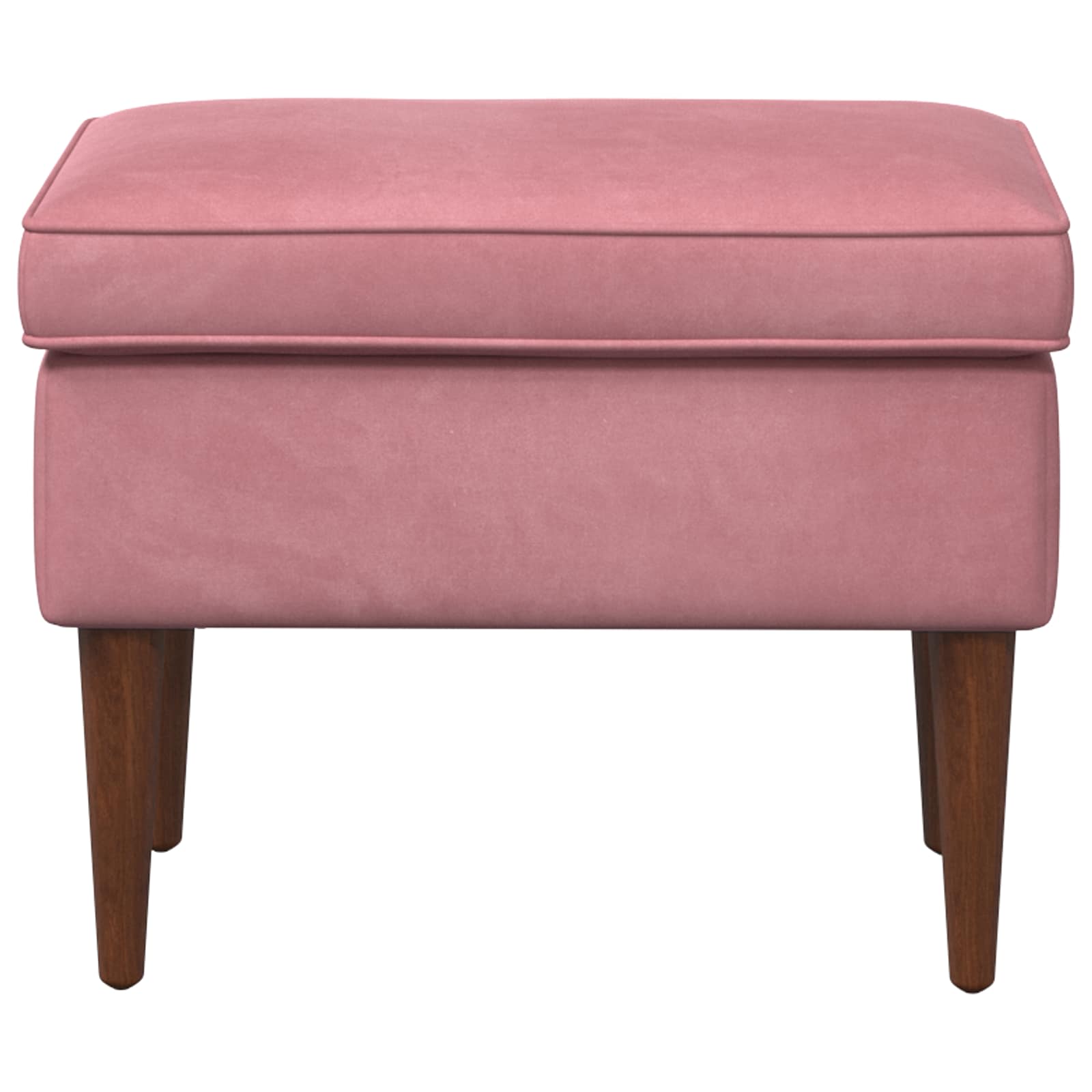 Hocker Hellgrau 55 x 35 x 41 cm Samt