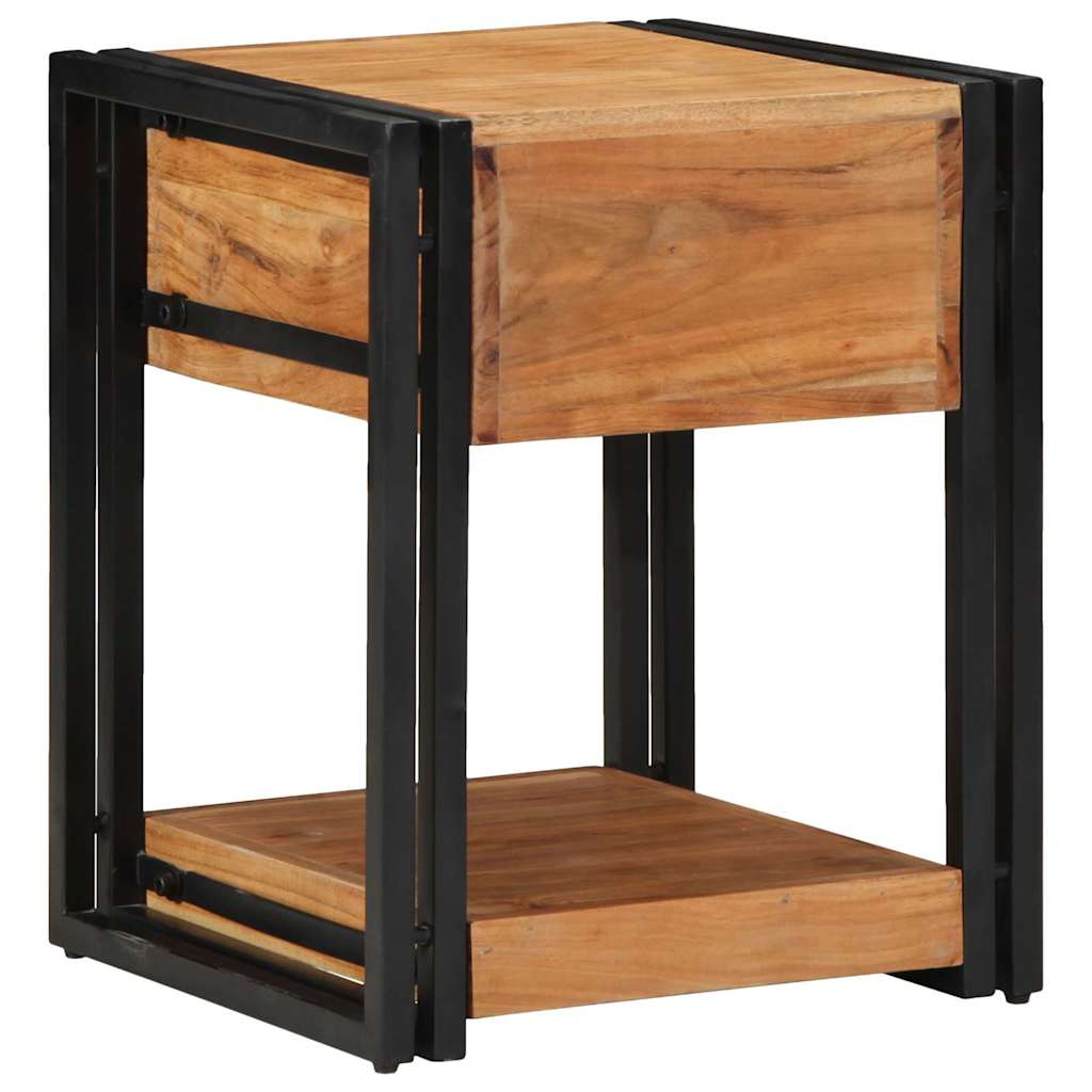 Nachttisch 40 x 35 x 50 cm Massives upgecyceltes Holz