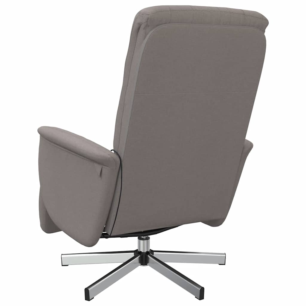 Massagesessel mit Fußteil Braun Stoff