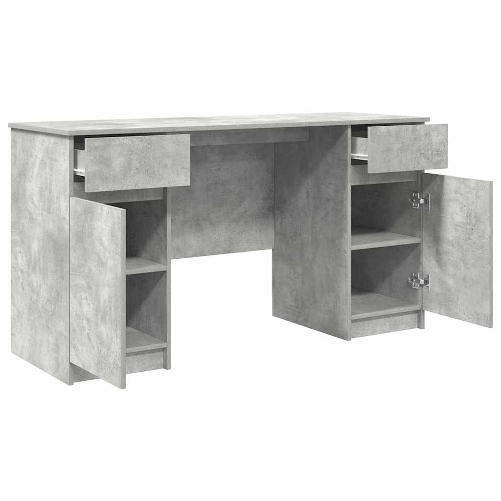 Schreibtisch mit Schubladen Weiß 140 x 49 x 76 cm Holzwerkstoff