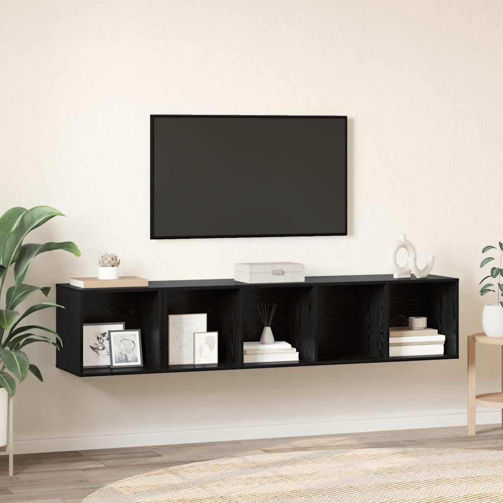 2-tlg. TV-Schrank-Set Grau Holzwerkstoff