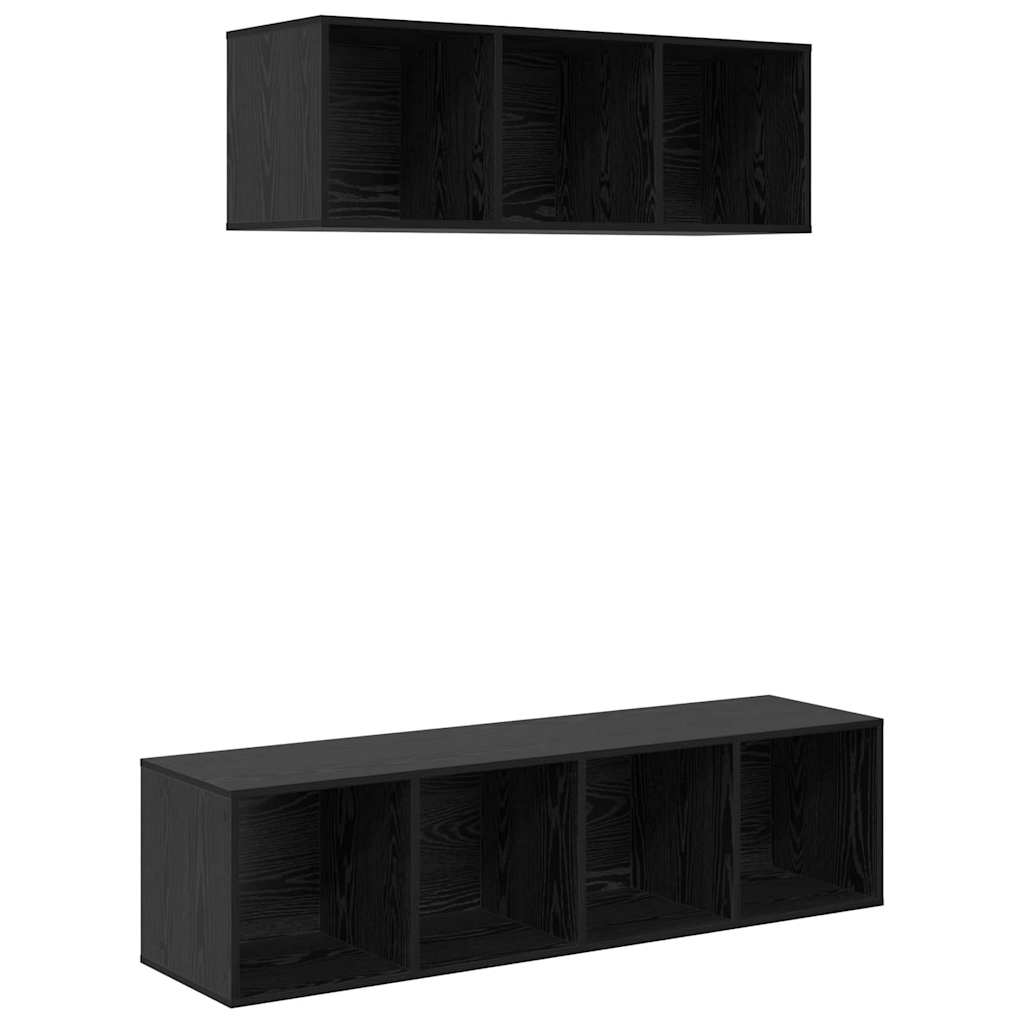 2-tlg. TV-Schrank-Set Weiß Holzwerkstoff