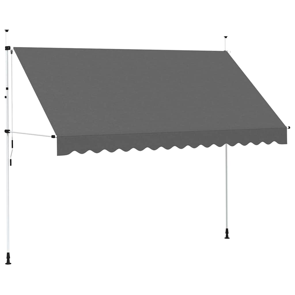 Einziehbare Markise Handbetrieben 150 cm Anthrazit