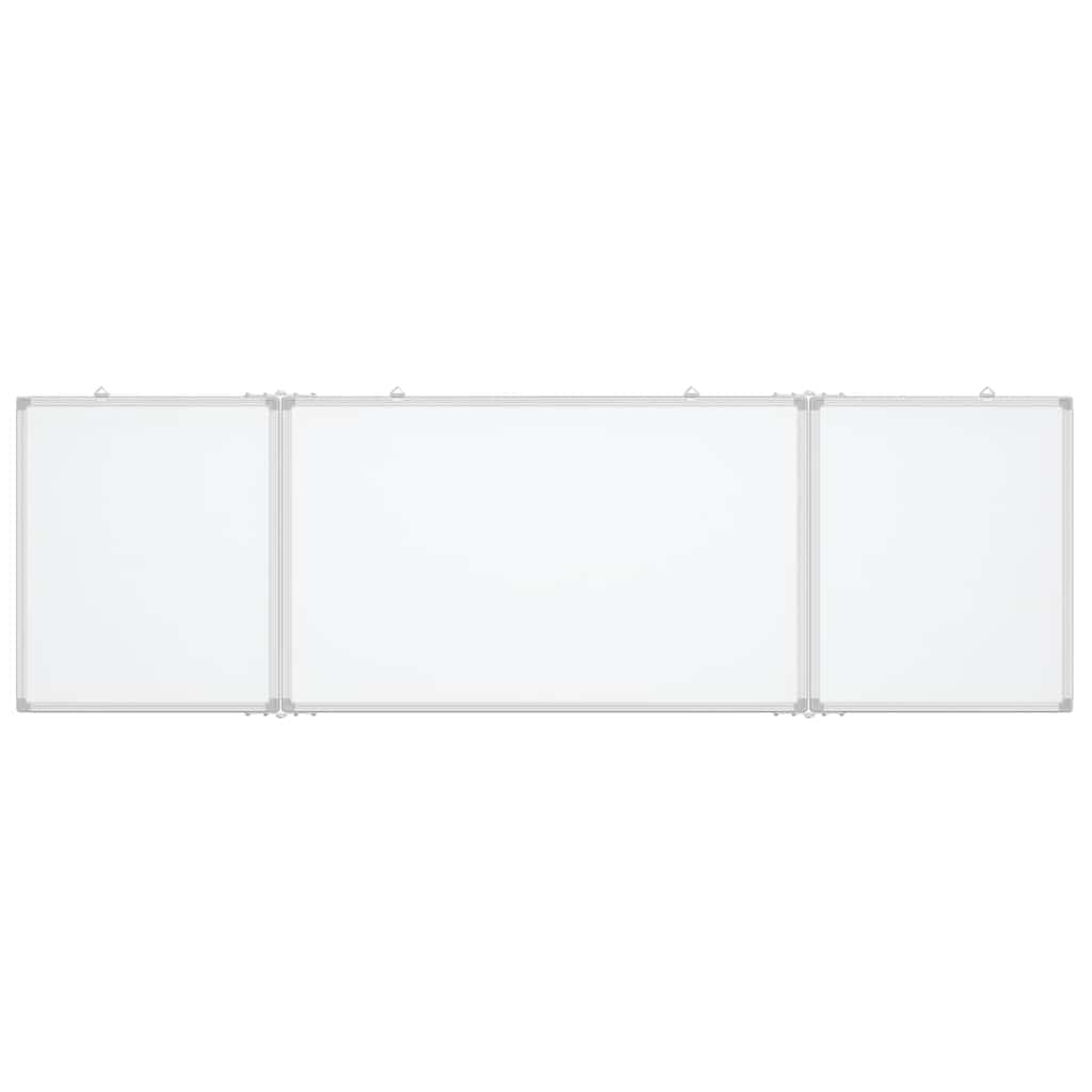 Magnetisches Whiteboard Klappbar 160x40x1,7 cm Aluminium