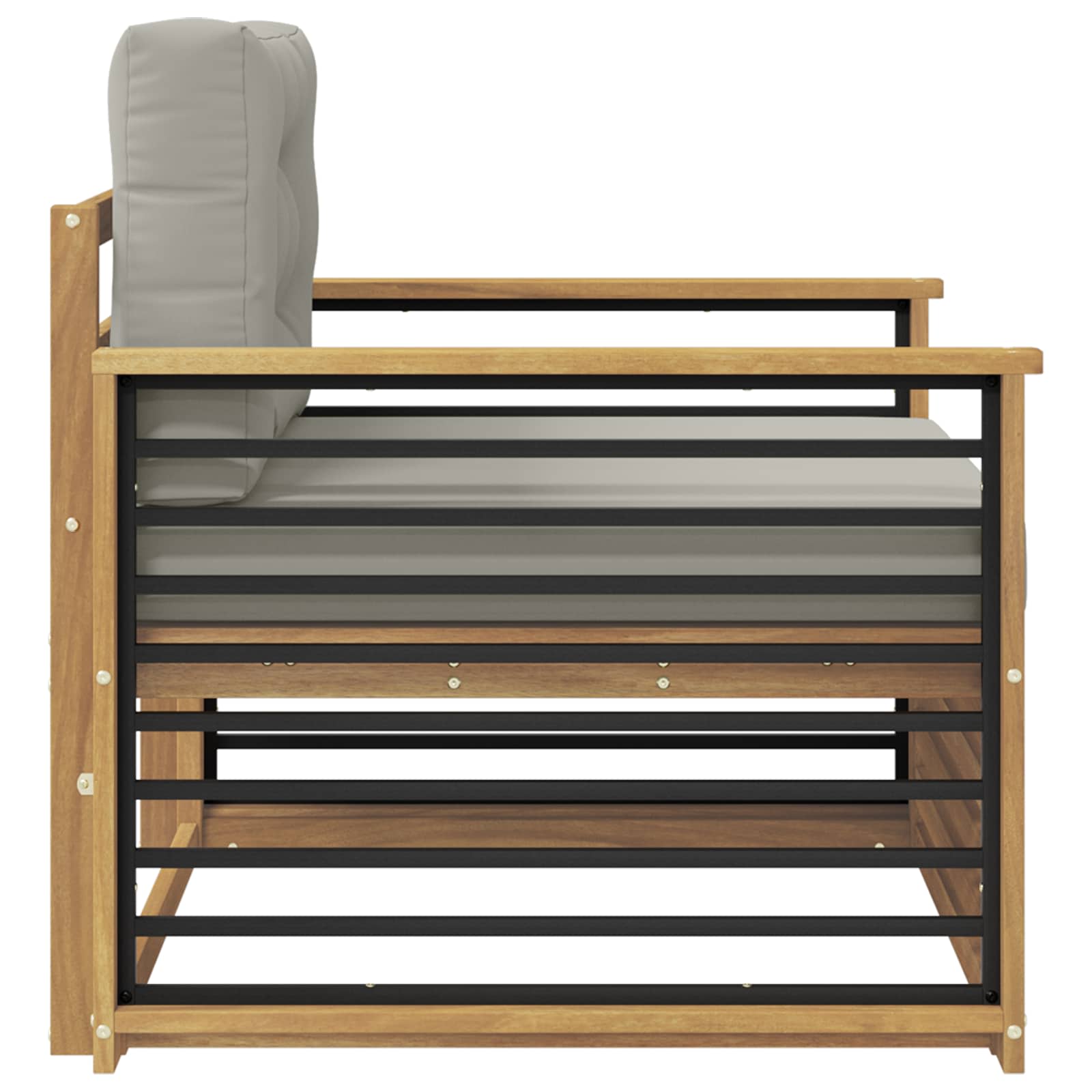 2 Stück Outdoor-Sofa Natur