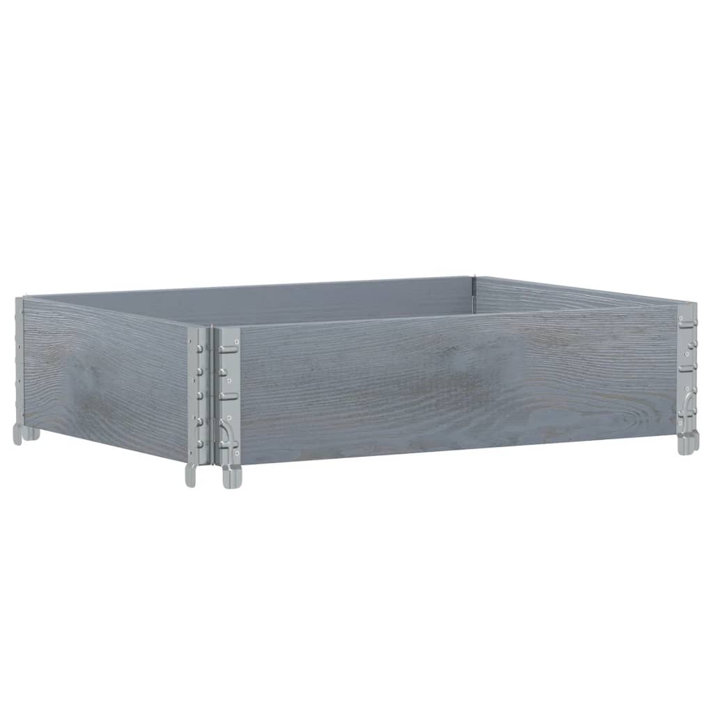 Pflanzkasten Grau 150x100 cm Massivholz Kiefer