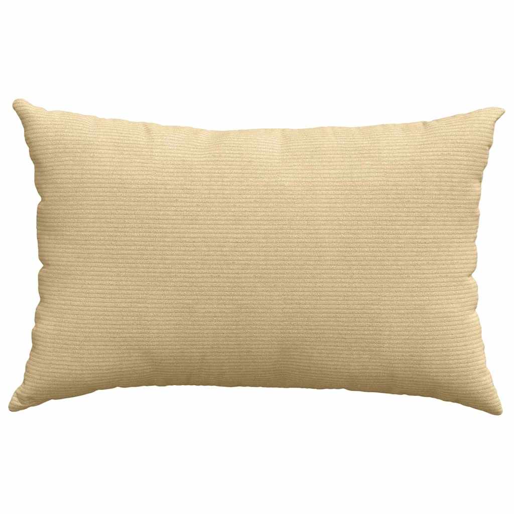 Sofakissen 2 Stück Hellgrau 50 x 30 cm Cordstoff