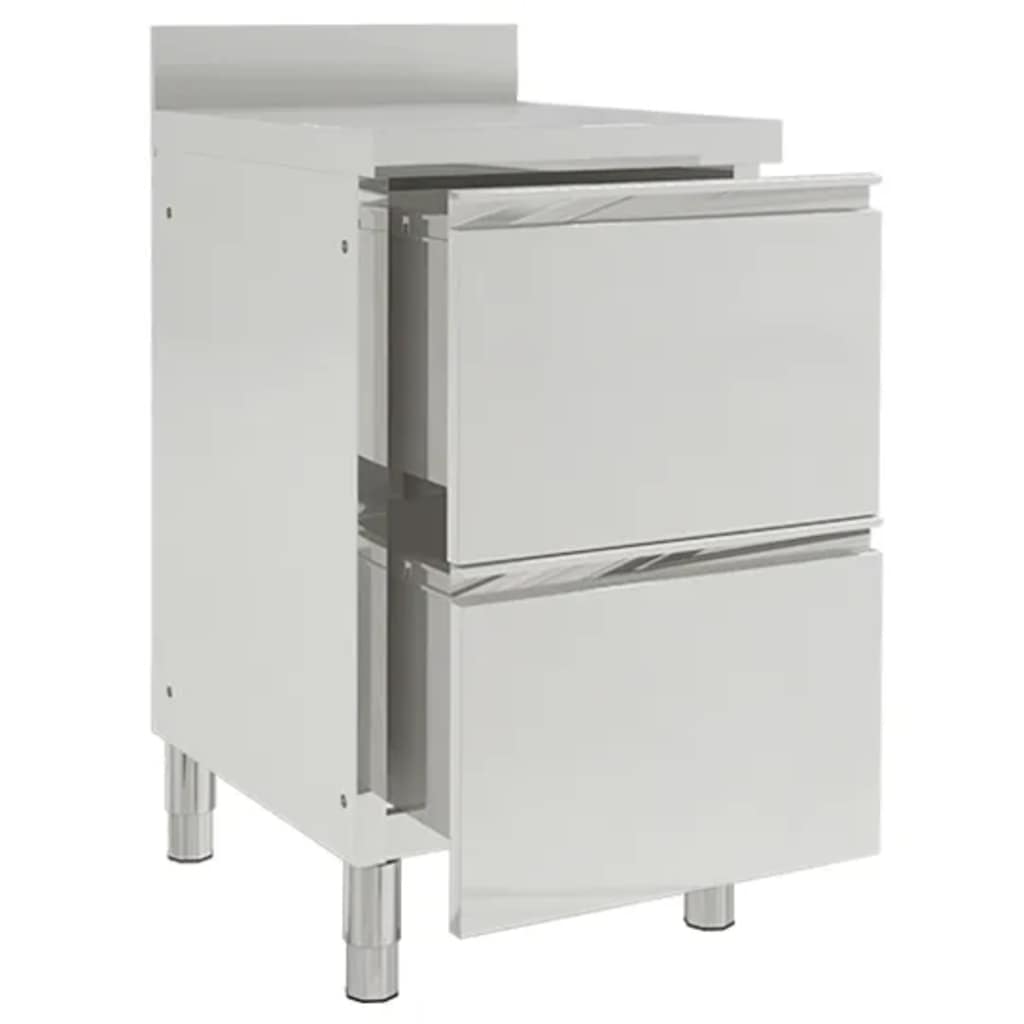 Gewerbe-Küchenschrank mit 2 Schubladen 50x60x96 cm