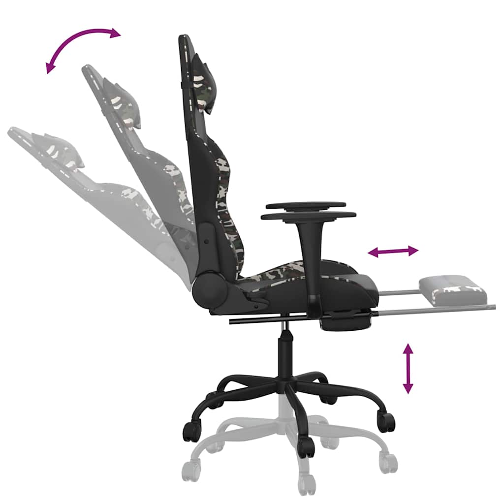 Gaming-Stuhl mit Massagefunktion Schwarz und Rot Kunstleder