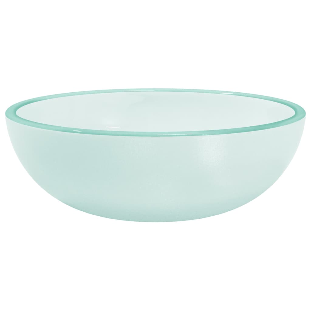 Waschbecken Hartglas 35x12 cm Transparent