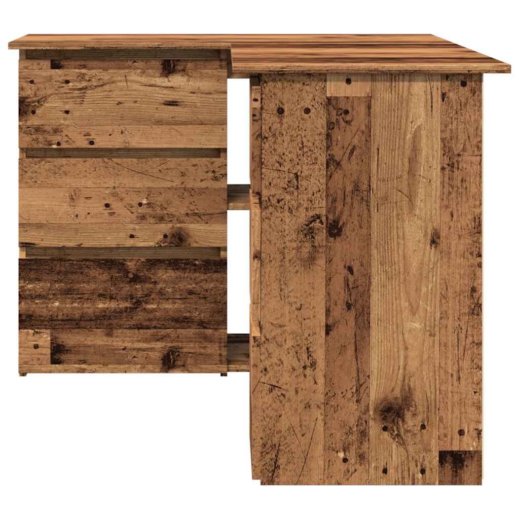 Eckschreibtisch Weiß 145x100x76 cm Holzwerkstoff