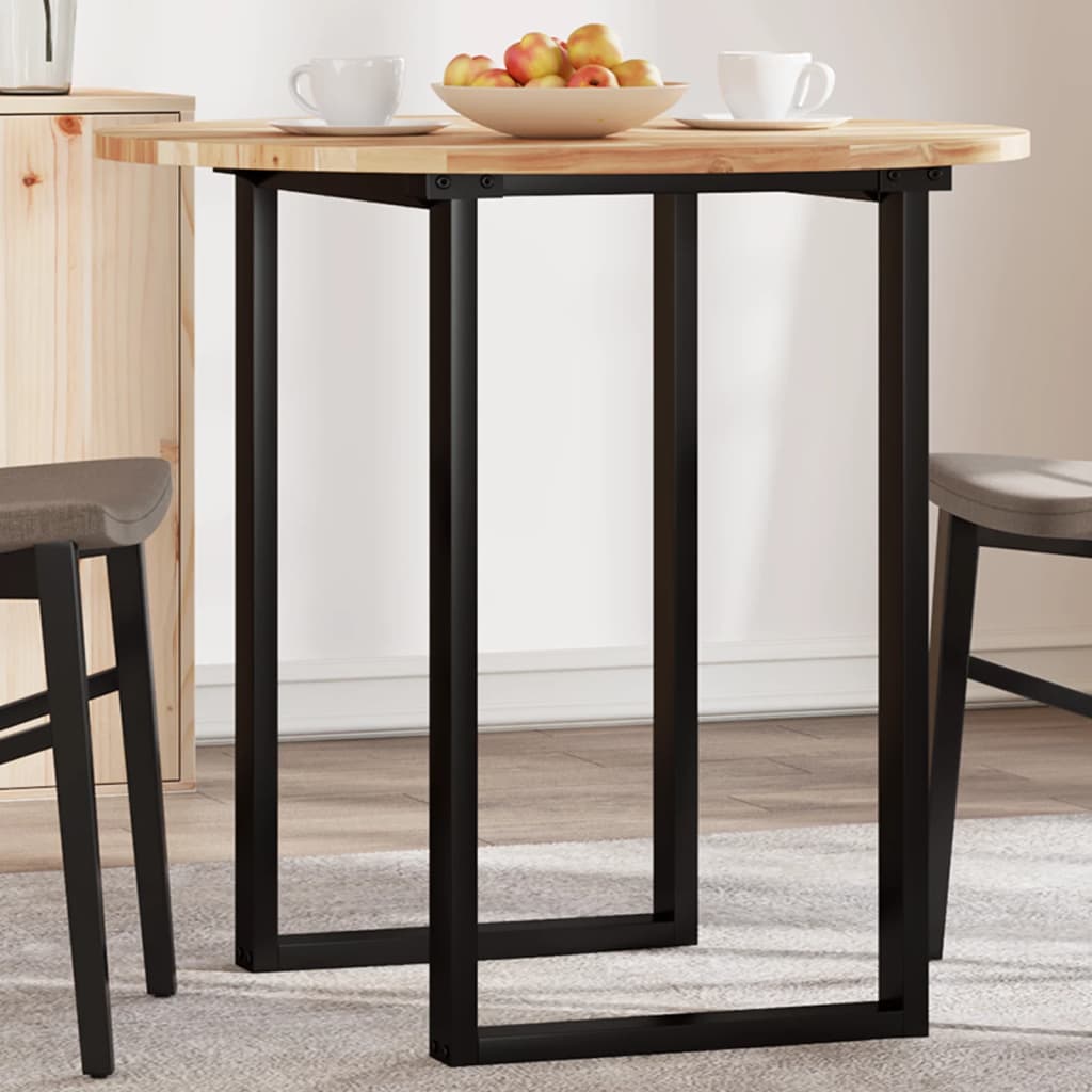 Tischplatte Rund Ø40x2 cm Massivholz Akazie