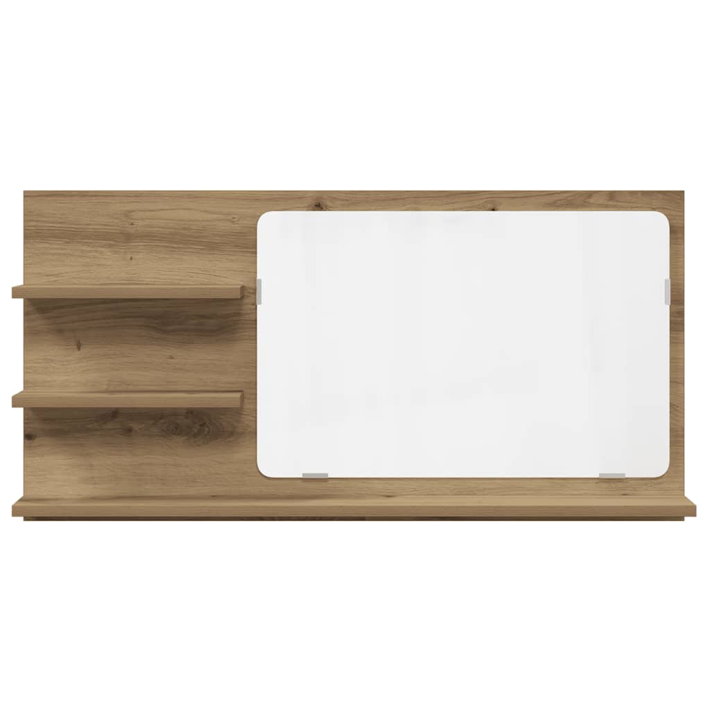 Badspiegel Weiß 90x10,5x45 cm Holzwerkstoff