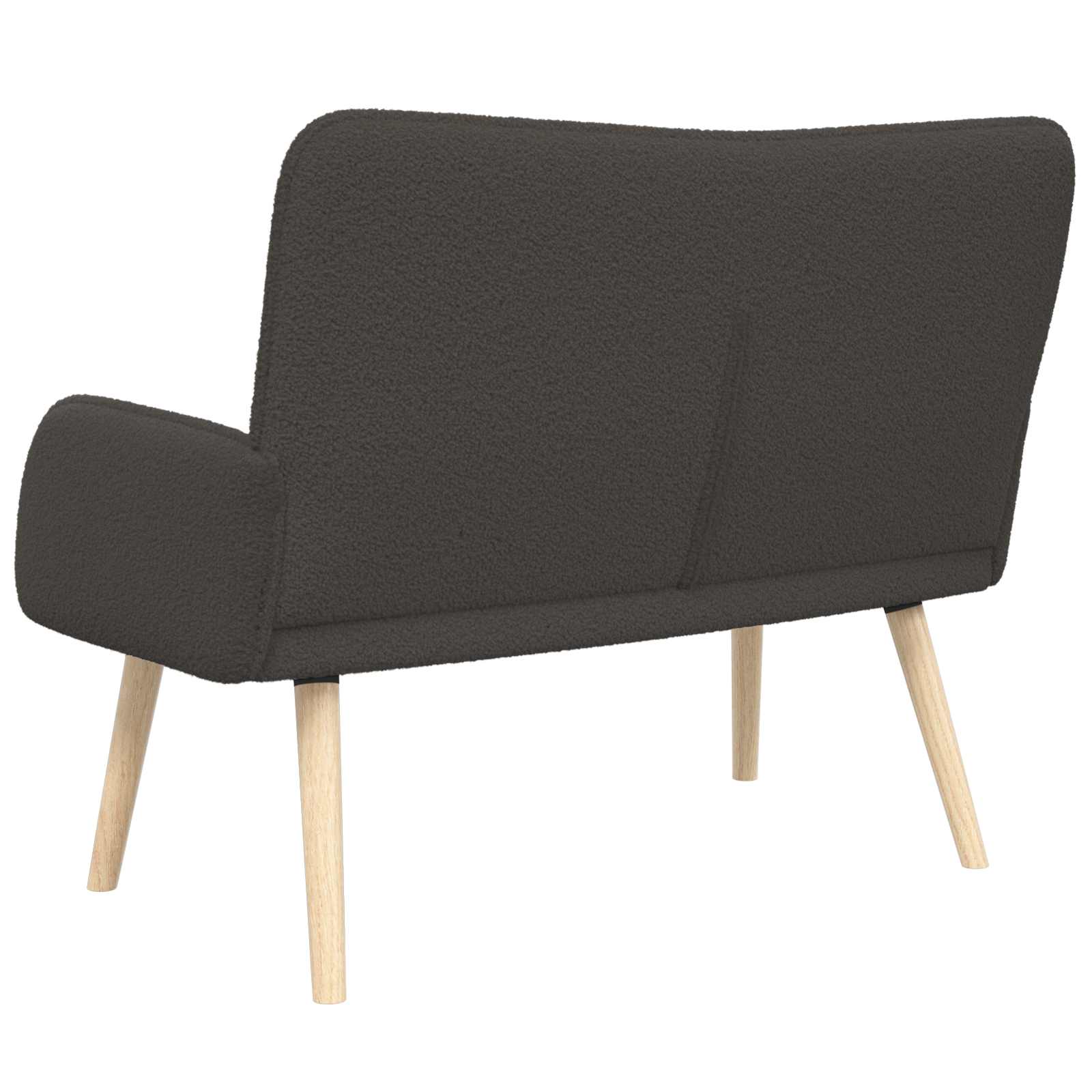 2-Sitzer Sofa Hellgrau 115 x 61 x 87 cm Bouclé