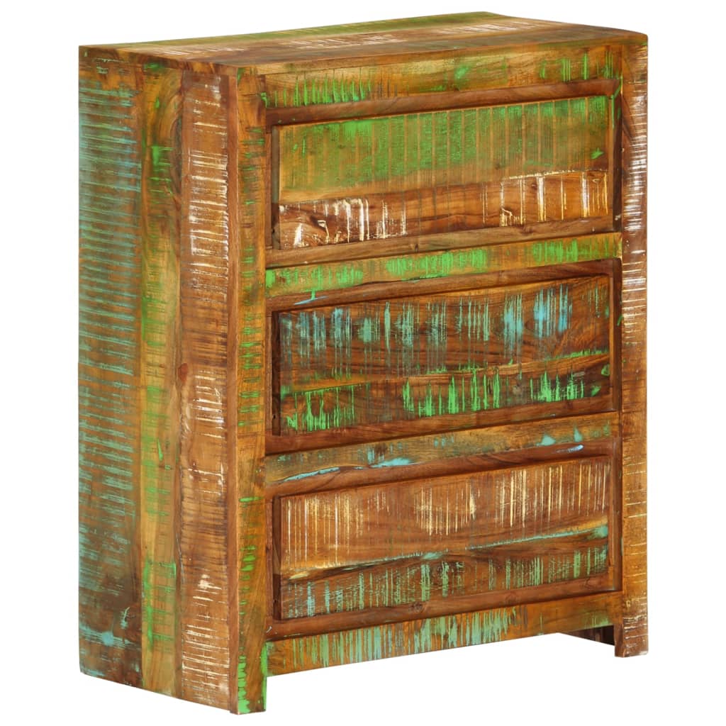 Schubladenschrank 60x33x75 cm Massivholz Akazie