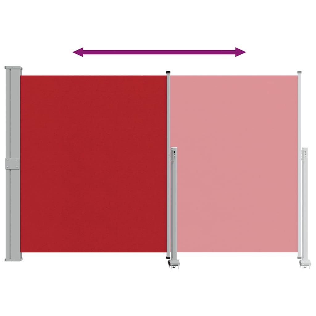 Seitenmarkise 60 x 300 cm 100% Polyester Eisen Stahl