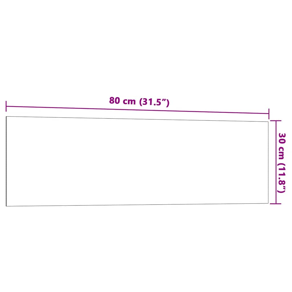 Magnettafel Wandmontage Schwarz 40x20 cm Hartglas