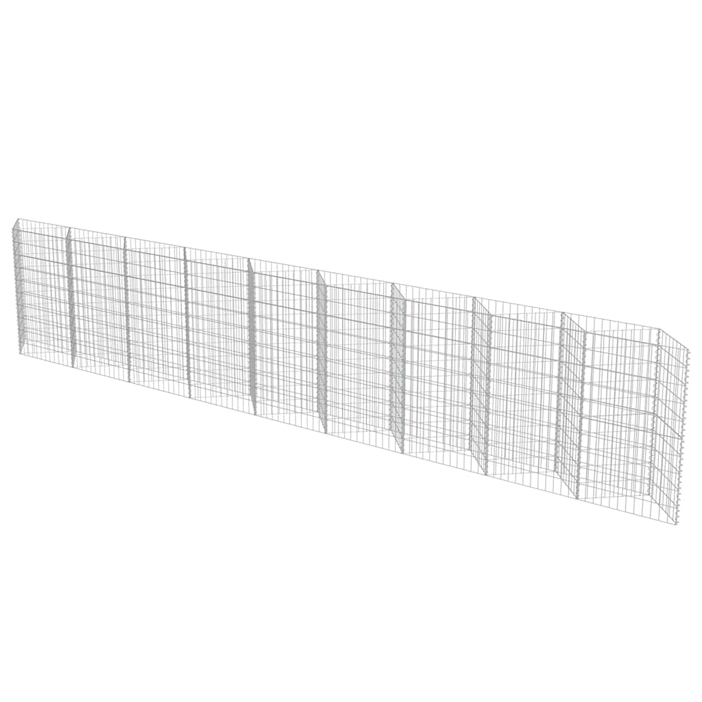 Gabionenwand Verzinkter Stahl 450×30×100 cm