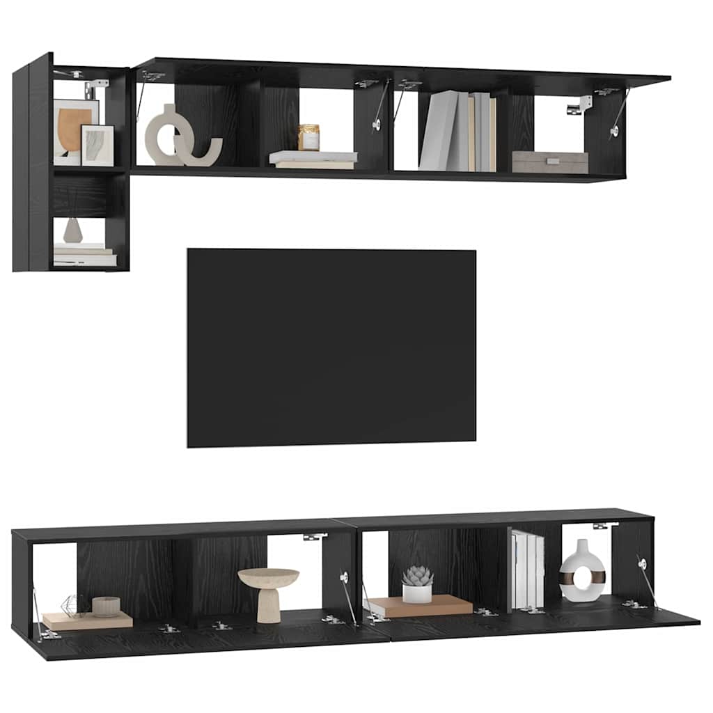 5-tlg. TV-Schrank-Set Weiß Holzwerkstoff