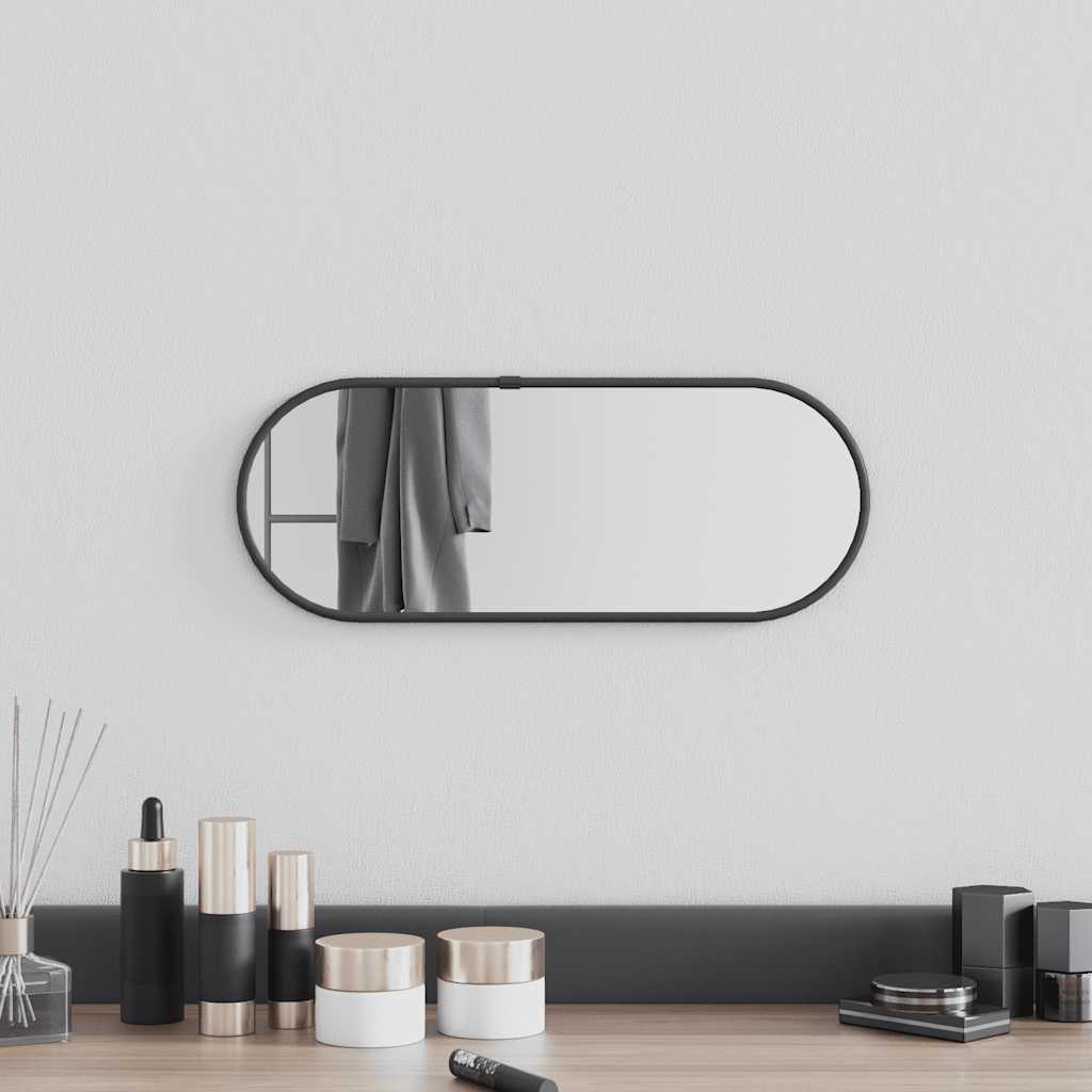 Wandspiegel Silbern 50x20 cm Oval