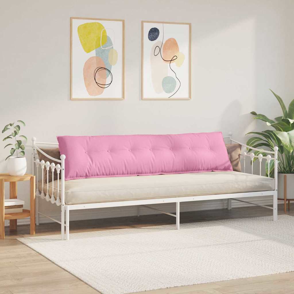 Rückenkissen Hellgrau 50 x 19 x 45 cm Stoff