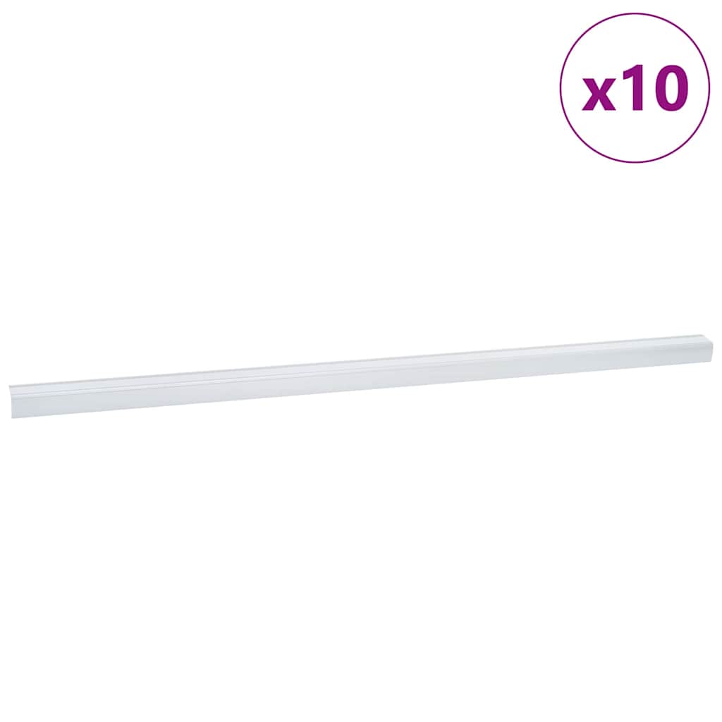 Treppenkantenprofile in L-Form 15 Stk. Aluminium 90 cm Silbern