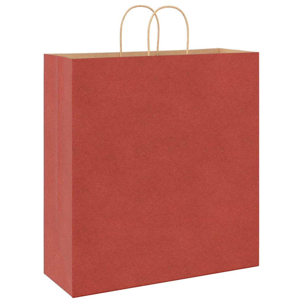 Papiertragetaschen 50 Stk. mit Henkeln Braun 21x11x36 cm