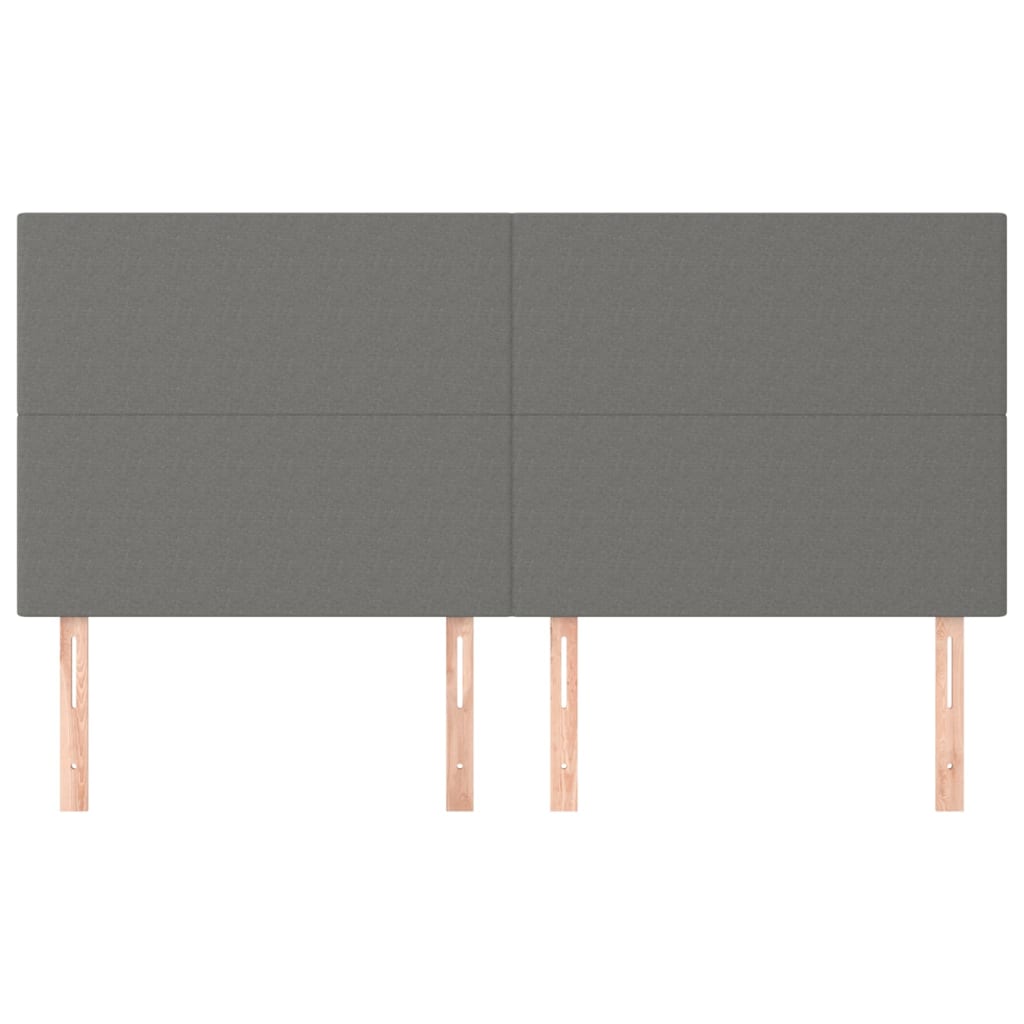 Kopfteil Hellgrau 80x5x118/128 cm Stoff