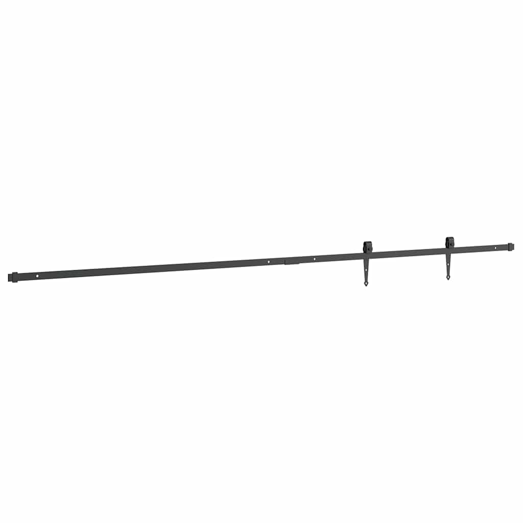Mini Schiebetürbeschlag Set für Schranktüren 122 cm Carbonstahl