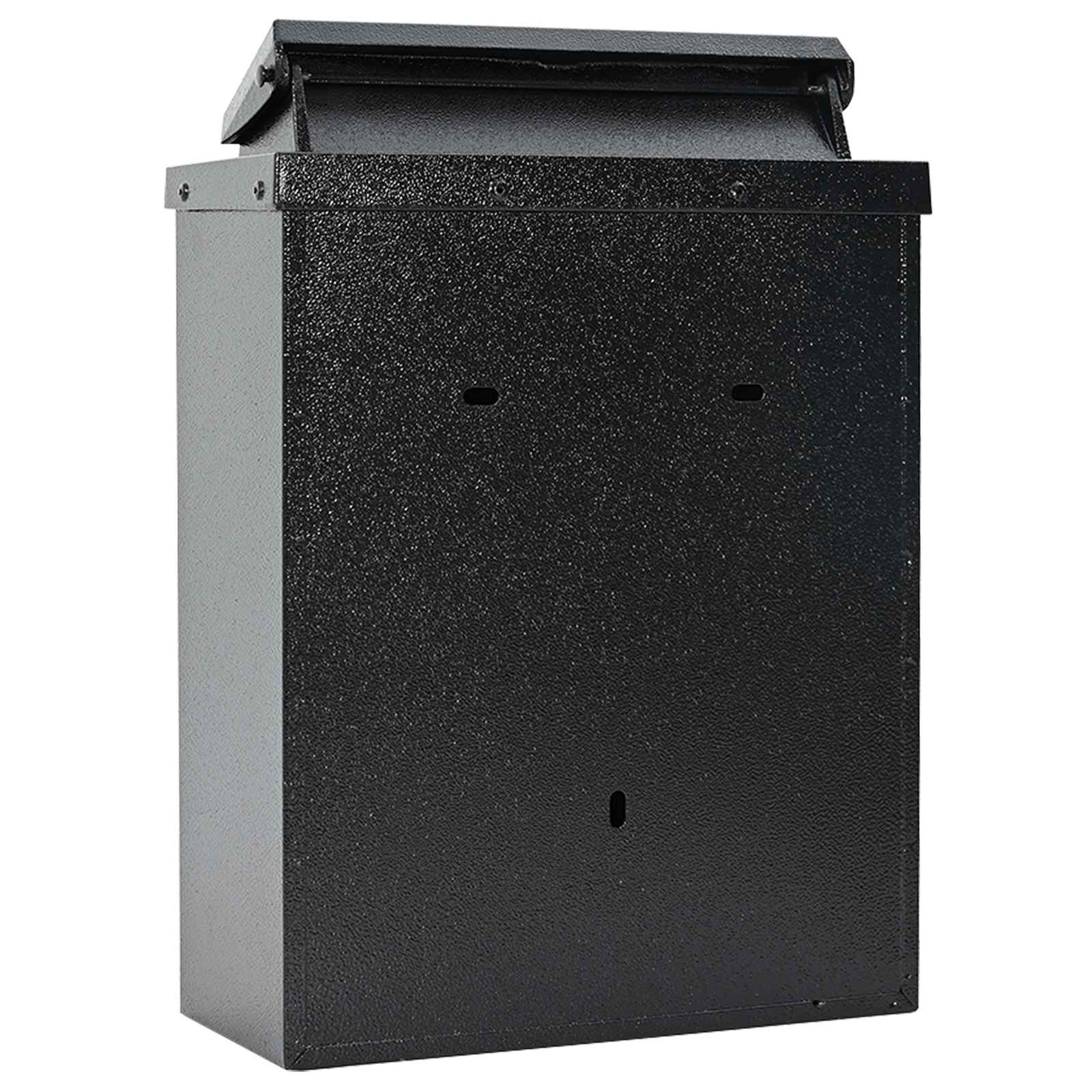 Wandmontierter Briefkasten Grün 29 x 13 x 41 cm Gussaluminium