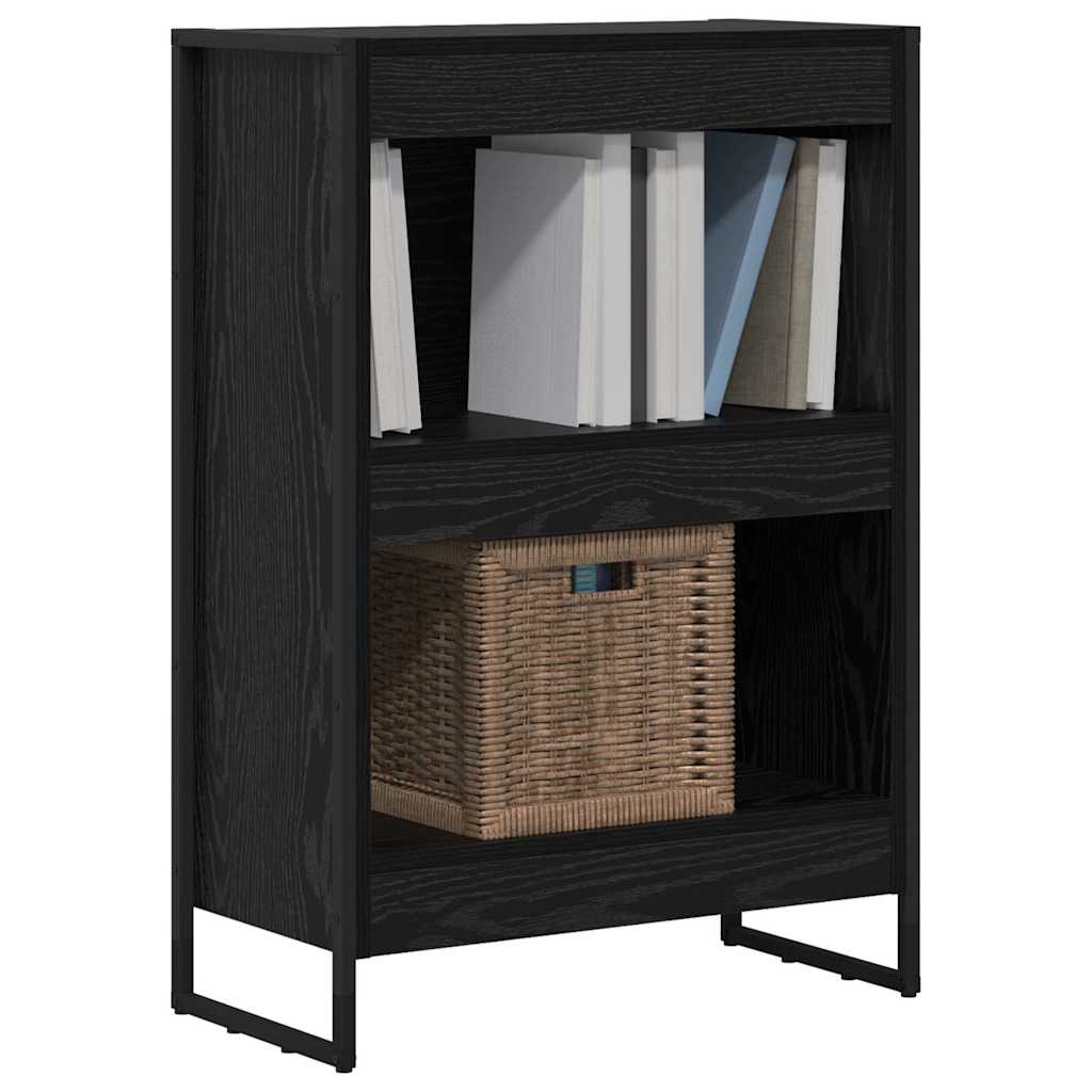 Bücherregal 2 pcs Schwarz Eichen-Optik 60 x 30 x 189,5 cm