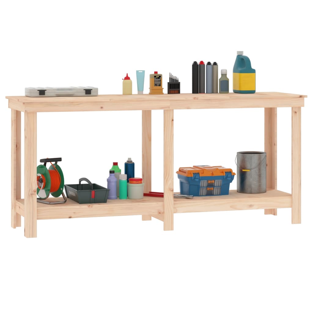 Werkbank 80x50x80 cm Massivholz Kiefer