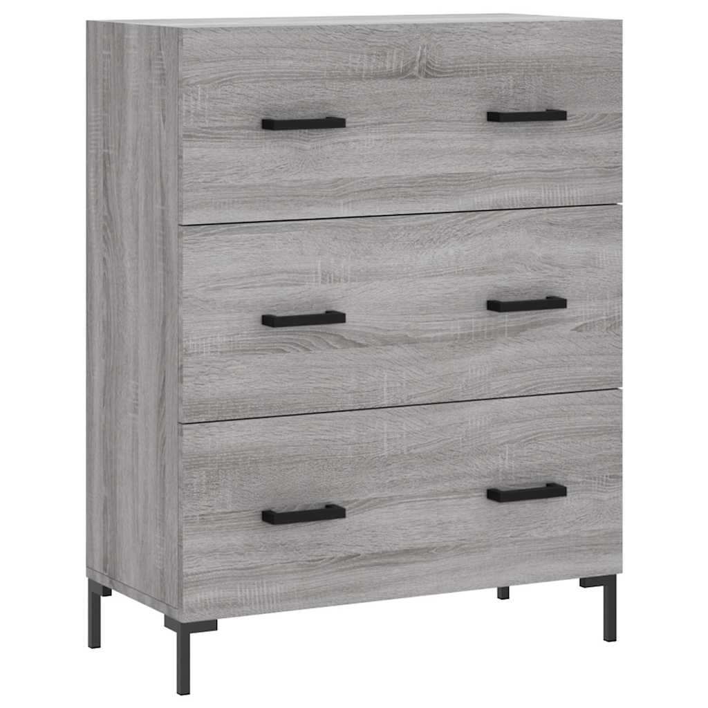 Highboard Hochglanz-Weiß 69,5x34x180 cm Holzwerkstoff
