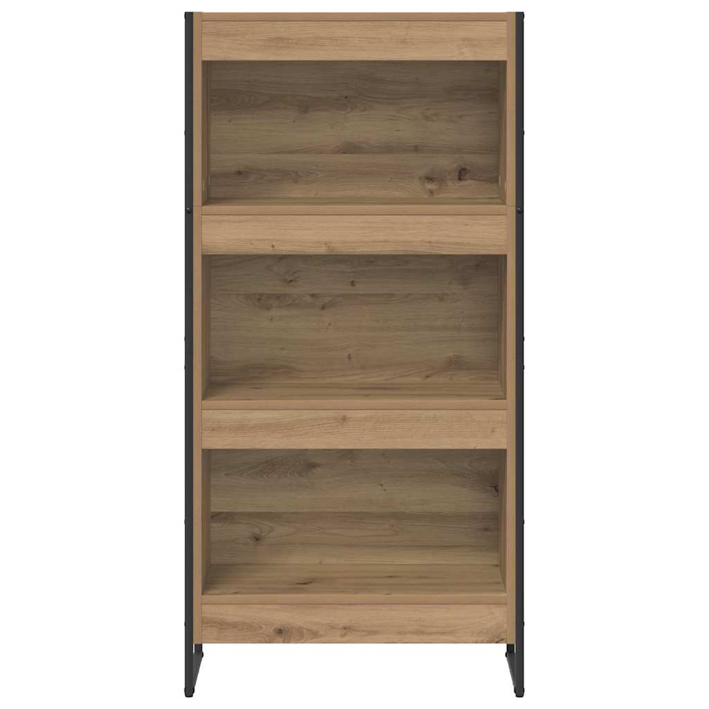 Bücherregal 2 pcs Schwarz Eichen-Optik 60 x 30 x 189,5 cm
