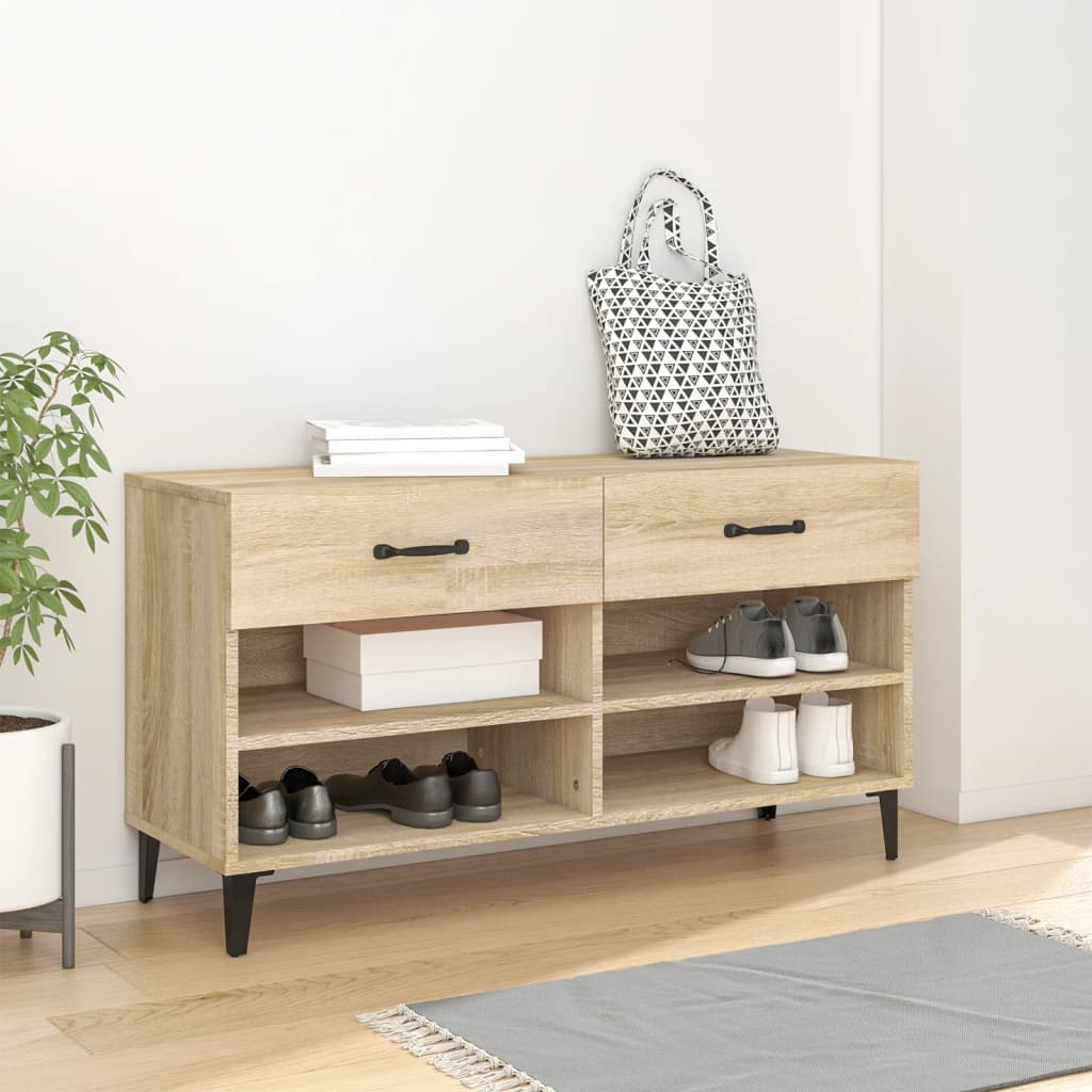 Schuhschrank Weiß 102x35x55 cm Holzwerkstoff