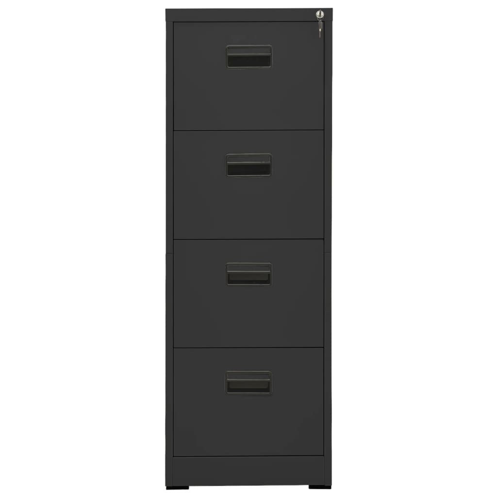 Aktenschrank Weiß 46x62x72,5 cm Stahl