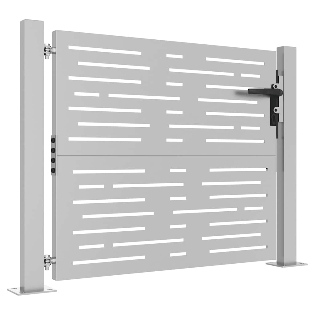 Gartentor 100x75 cm Cortenstahl Quadratisches Design
