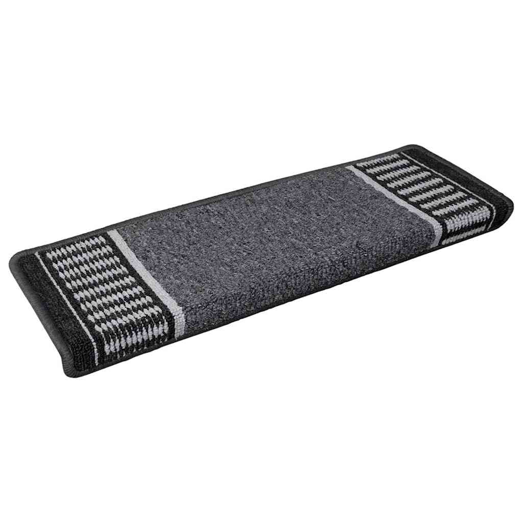 Selbstklebende Treppenschoner 15 pcs Anthrazit 65 x 21 x 4 cm