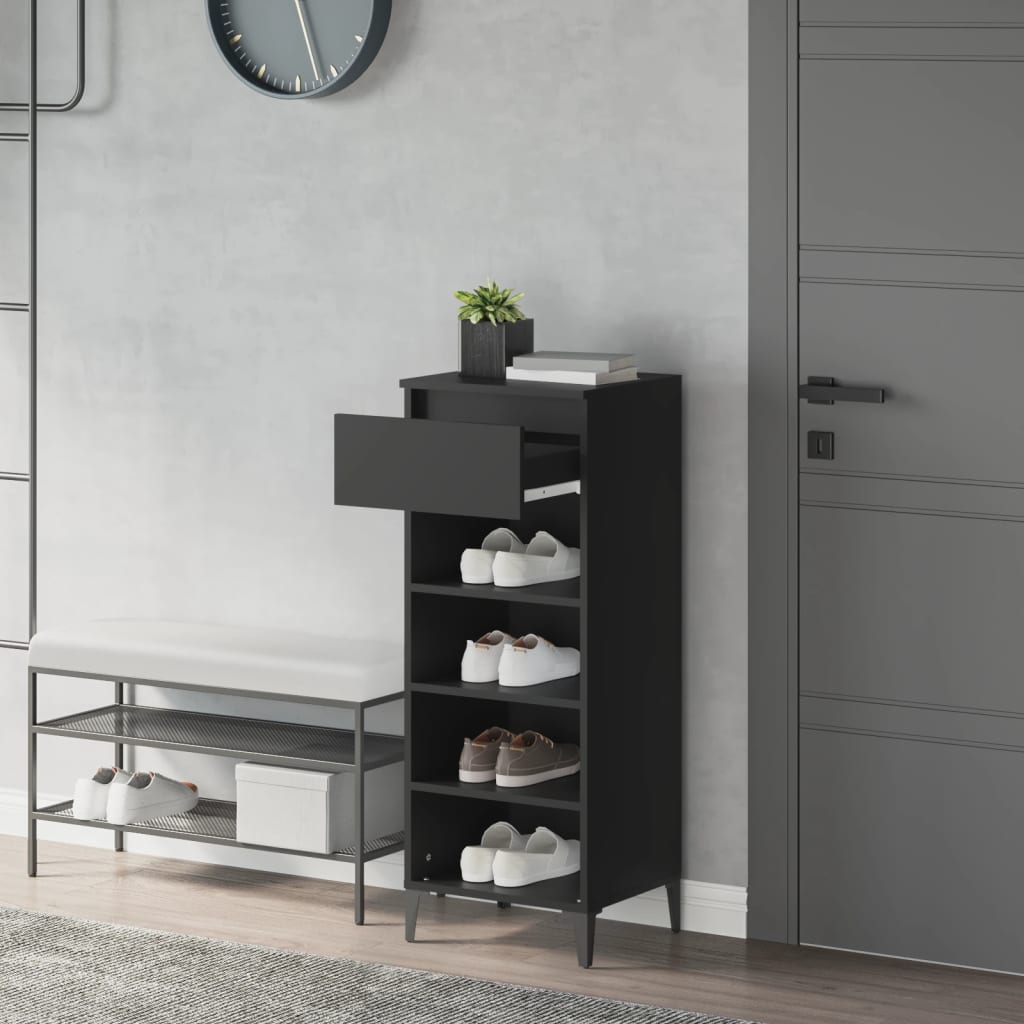 Schuhregal Weiß 40x36x105 cm Holzwerkstoff