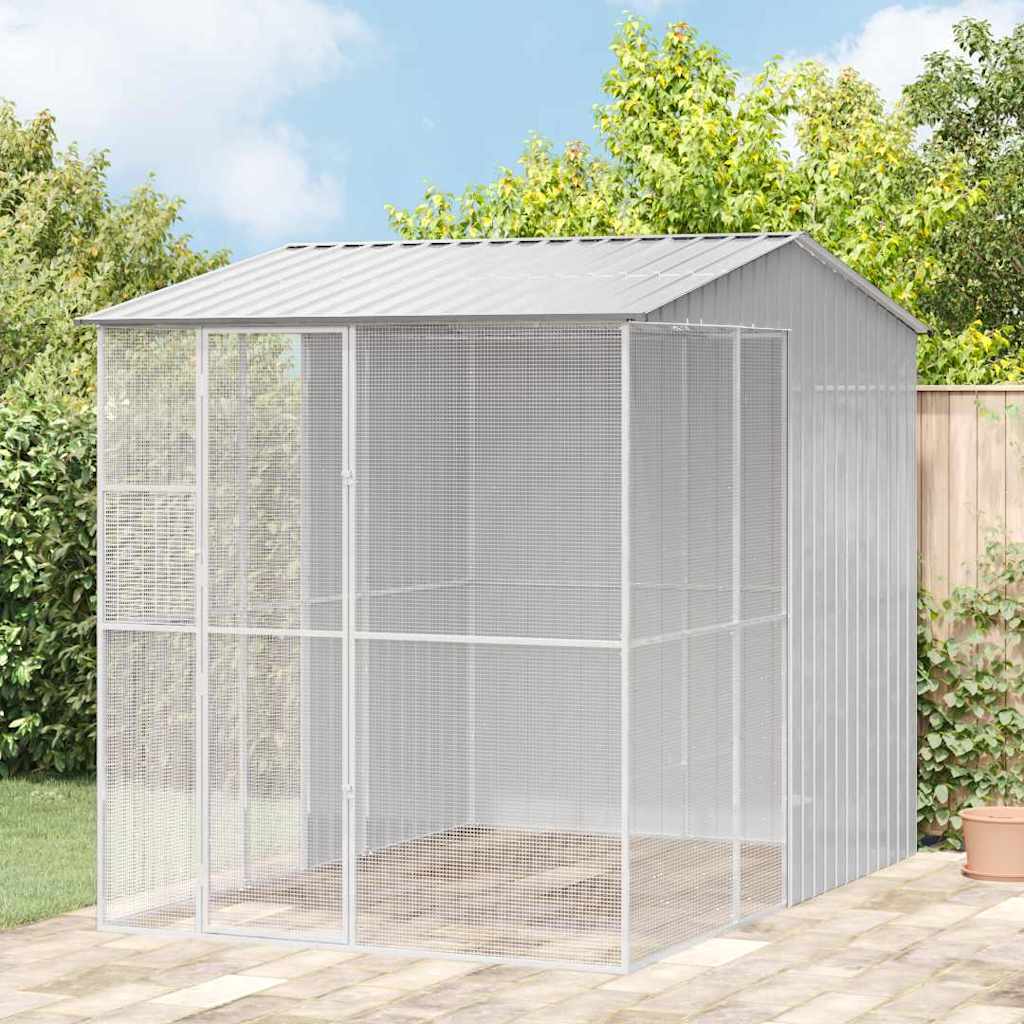 Vogelkäfig Anthrazit 215 x 110 x 247 cm Verzinkter Stahl