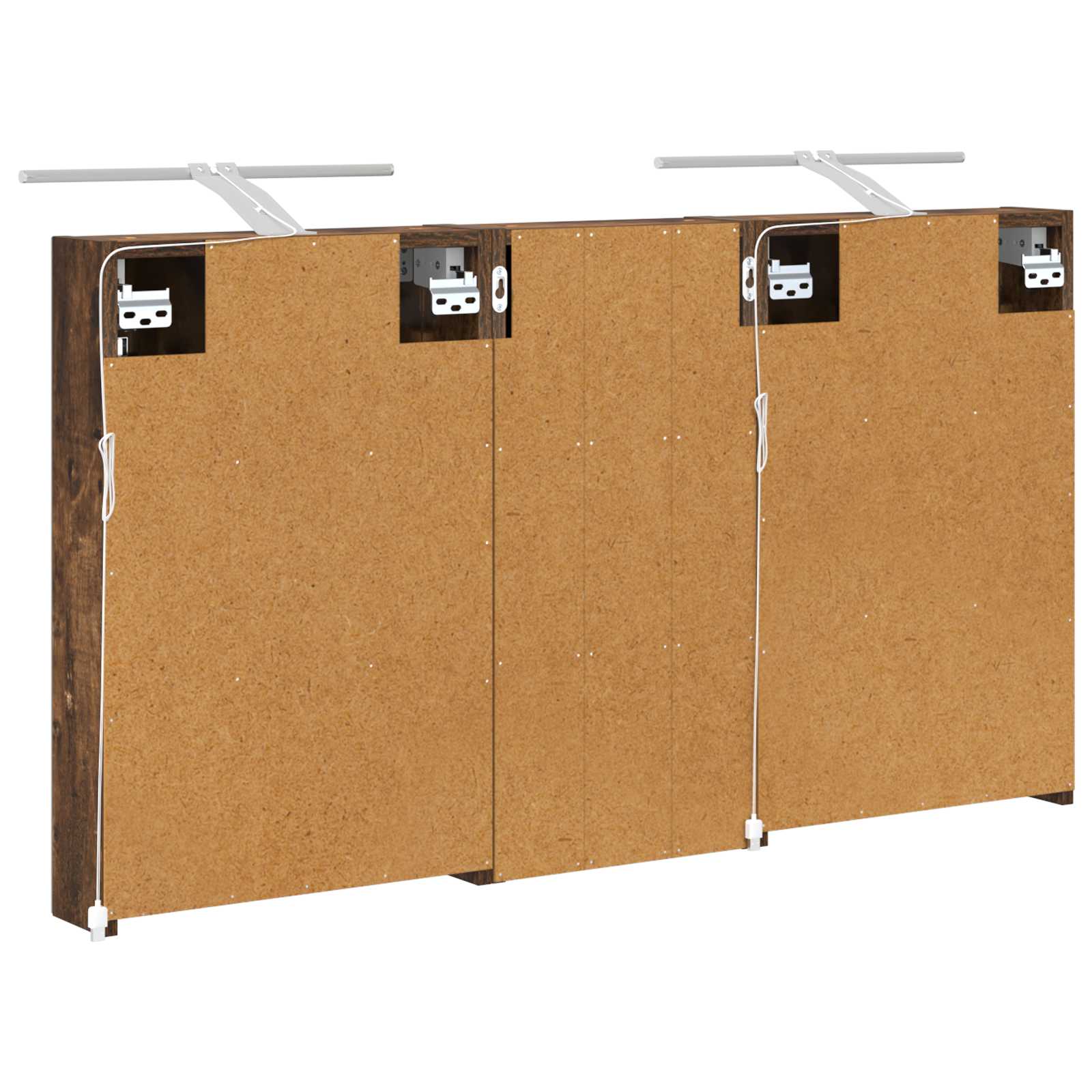 Badezimmerschrank-Set 3 pcs 80 x 10,5 x 50 cm Holzwerkstoff