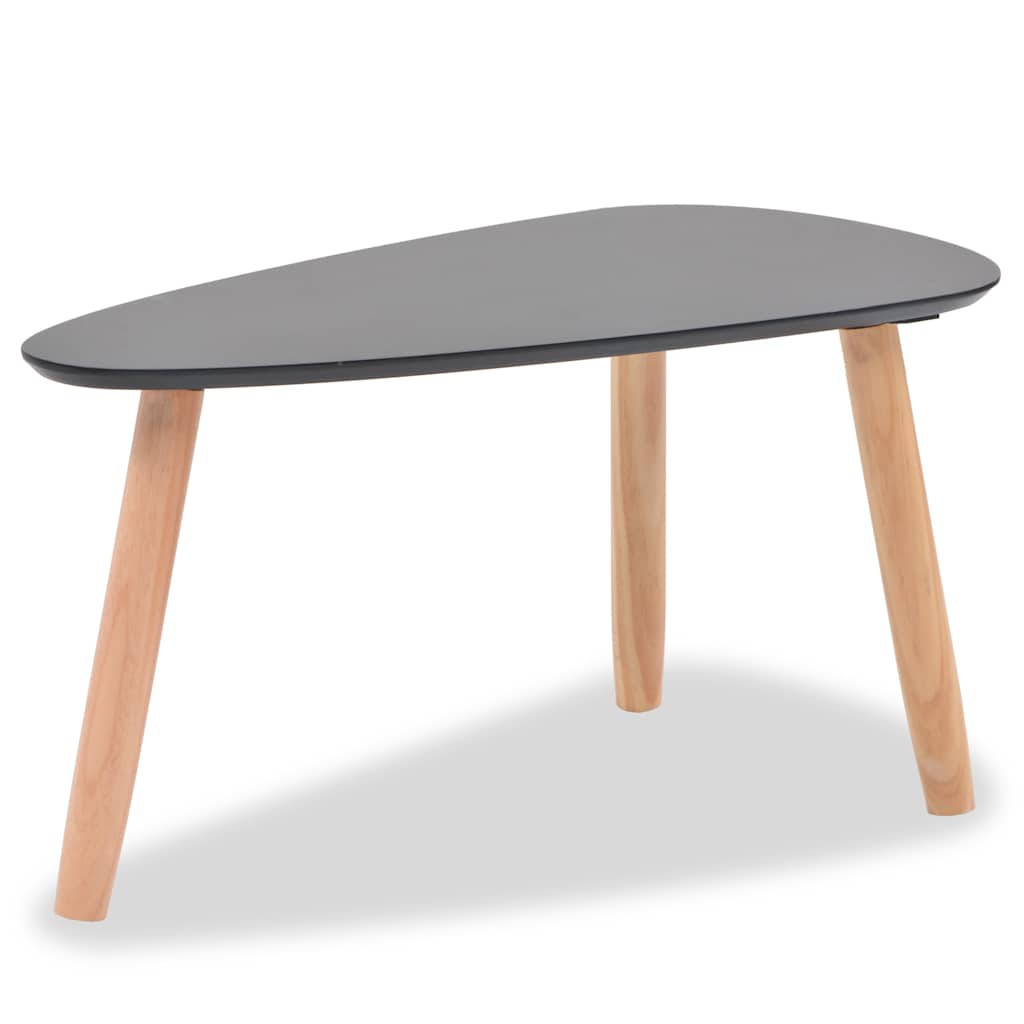 2-tlg. Couchtisch-Set Massivholz Kiefer Weiß