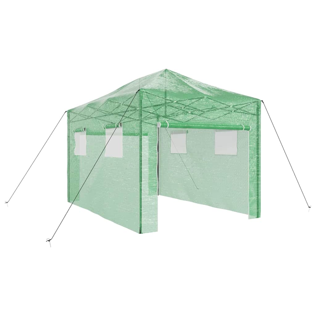 Gewächshaus mit Pop-up-Rahmen Grün 200 x 200 x 300 cm Eisen