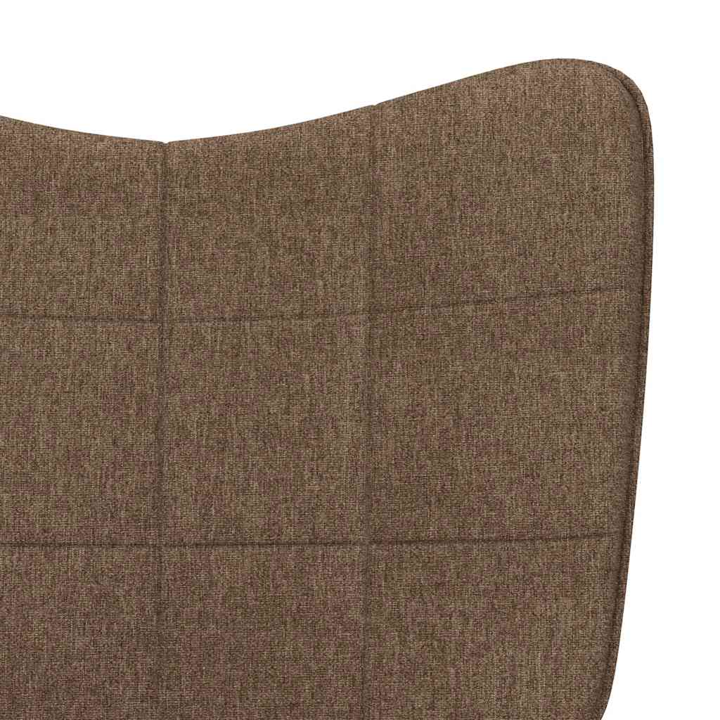 Schaukelstuhl Taupe Stoff