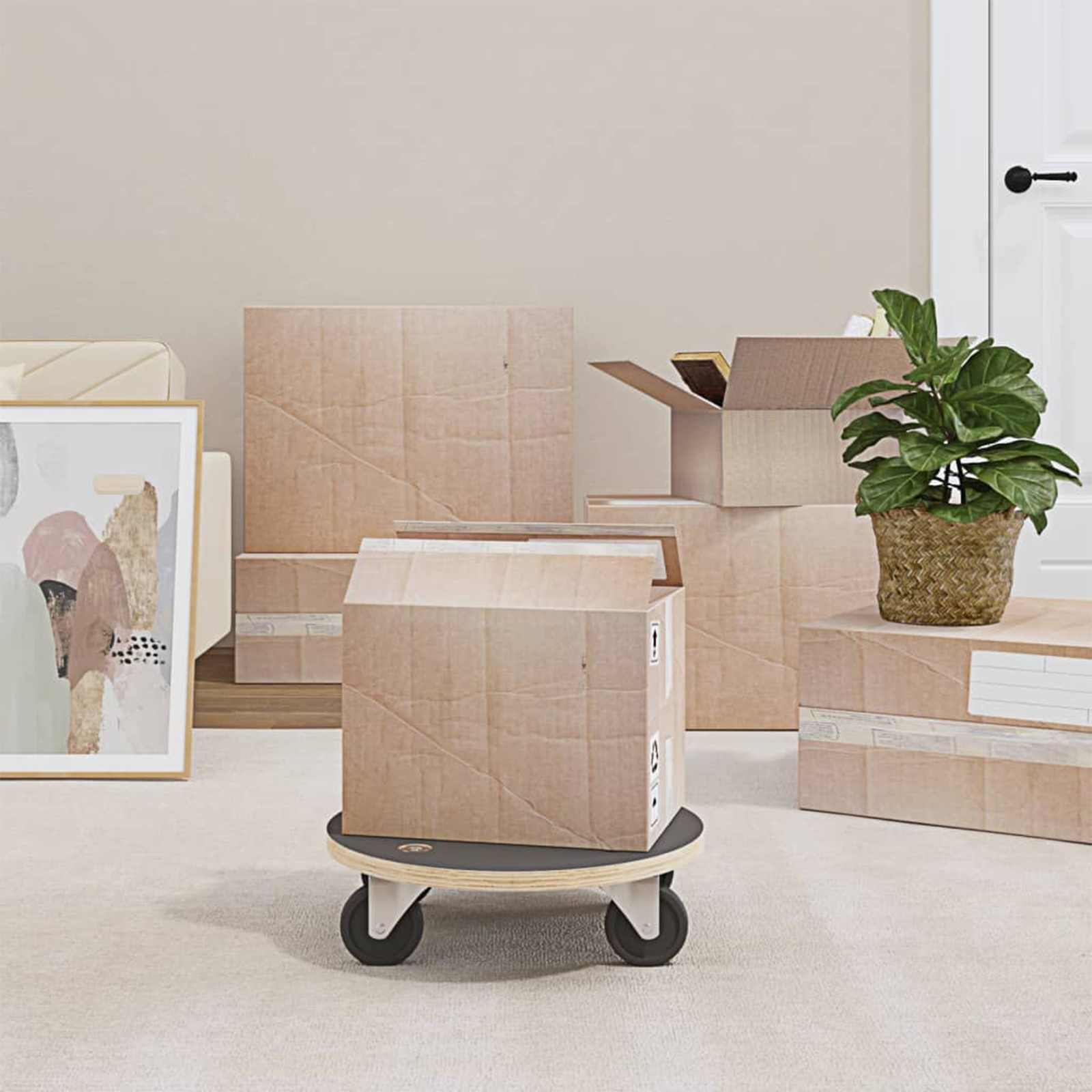 Transportroller 2 Stk. Rechteckig 60x40x11,5 cm 250 kg