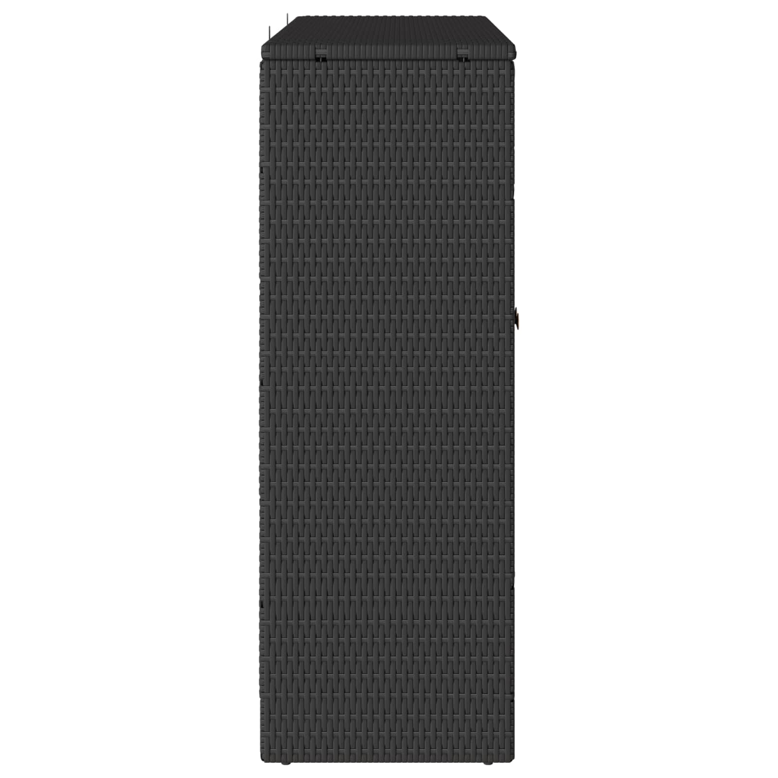 Aufbewahrungsschrank mit Tür Hellgrau 100 x 36 x 102 cm Rattan