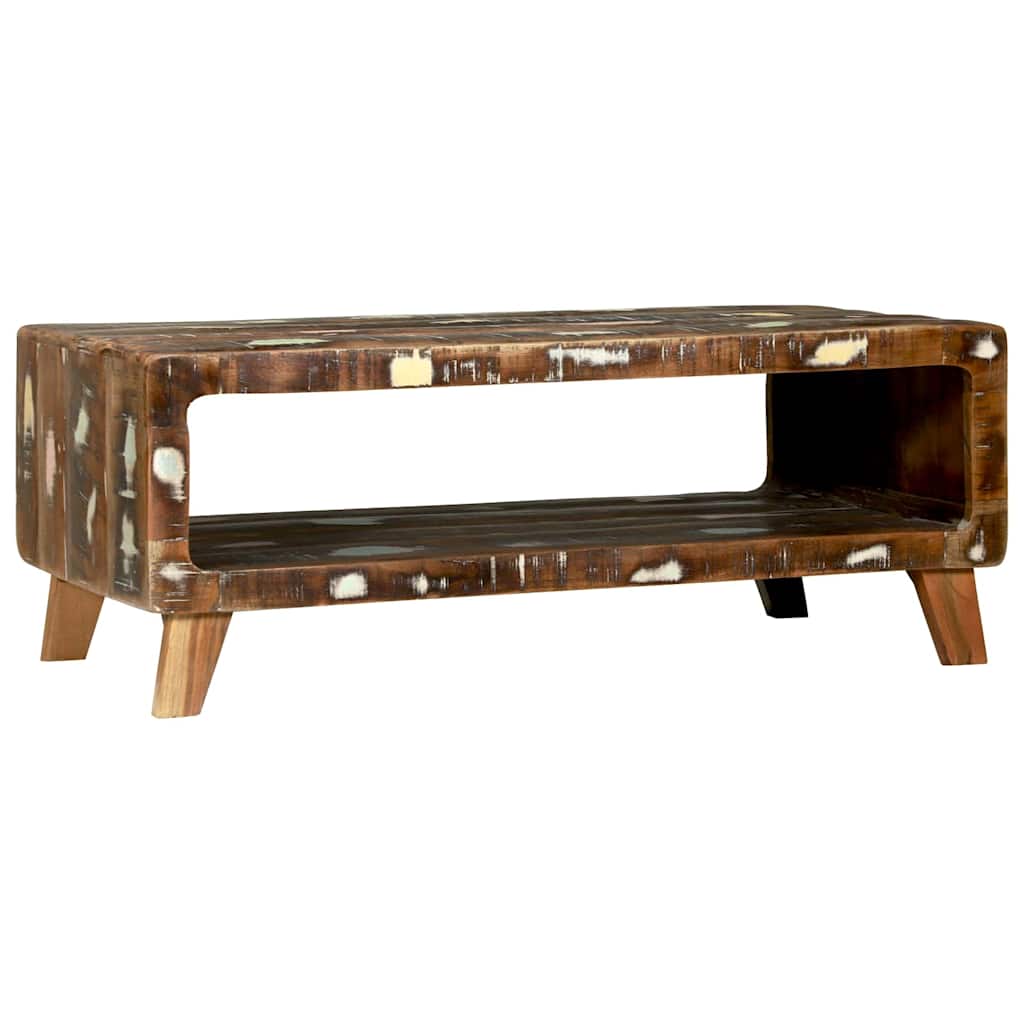 Couchtisch 90 x 50 x 35 cm Massives upgecyceltes Holz